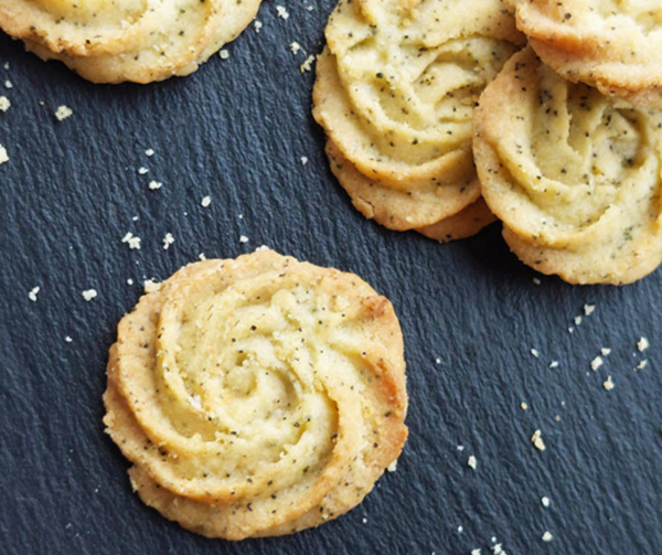 Earl Grey Butter Cookies (4 Ingredients)