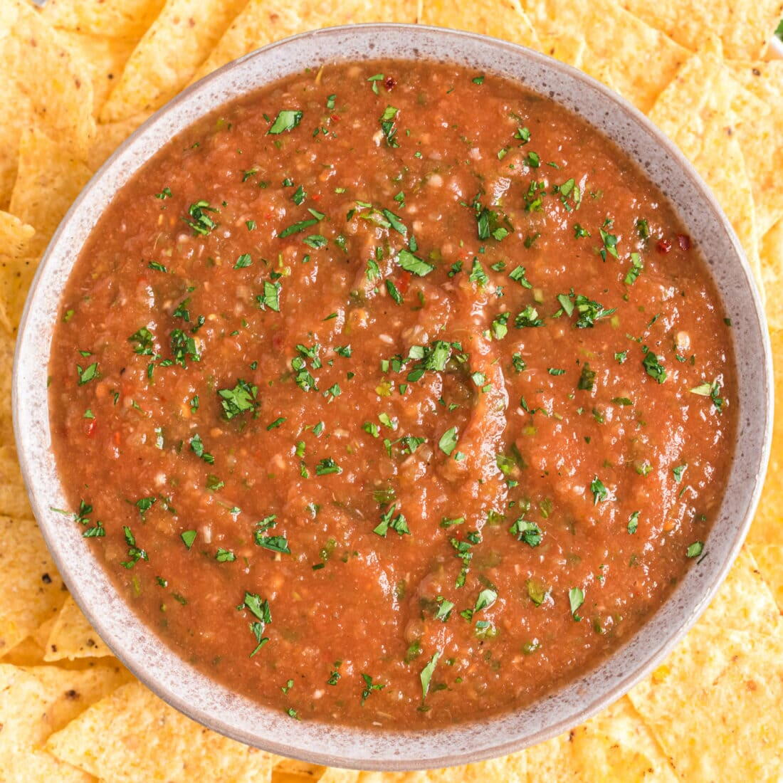 Table Salsa Restaurant Style Salsa | RecipeLion.com