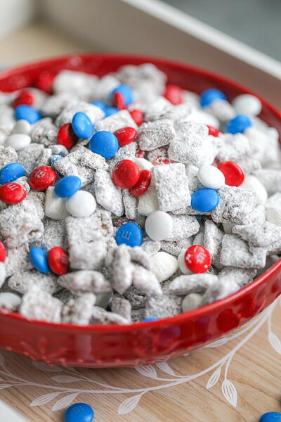 Red White & Blue Puppy Chow