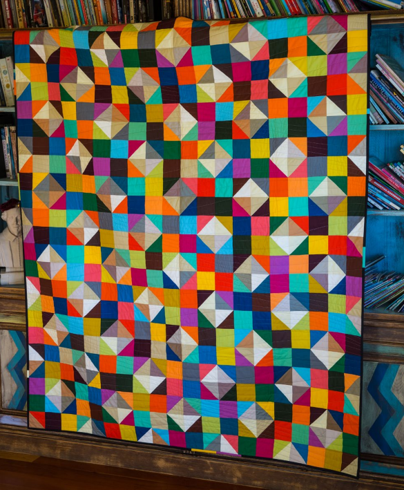 Bright Solids Modern Quilt Pattern Free