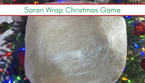 Christmas Saran Wrap Game Plus Challenge Cards
