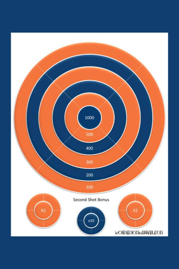 printable nerf targets fun family activity allfreekidscrafts com