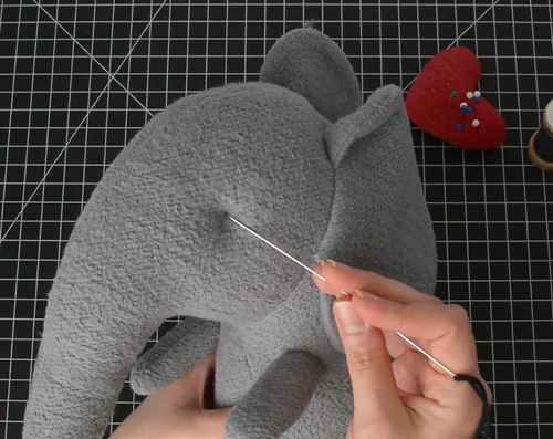 Needle Sculpting the Face on Plush Toys