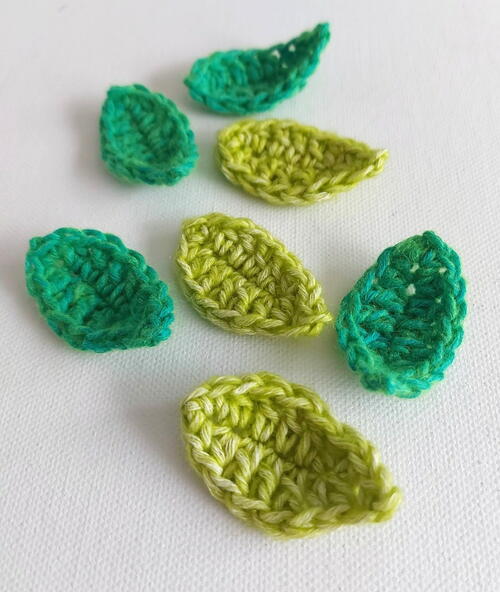Easy Crochet Leaves