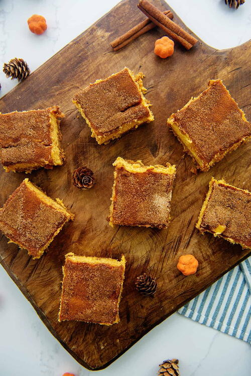 Snickerdoodle Pumpkin Cheesecake Bar Recipe