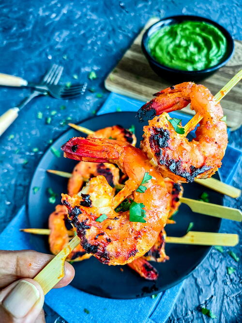 Easy Tandoori Prawn Tikka (tandoori Jhinga)