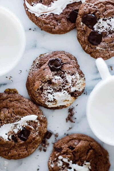Rich Rocky Road Cookies