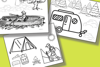 Free Camping Coloring Pages