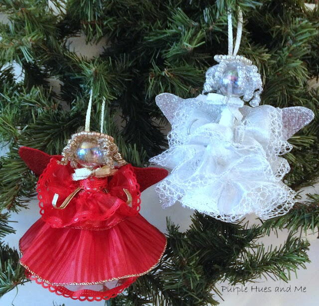 Folded Ribbon Angel Ornament