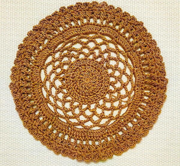 Simple Round  Crochet Placemat