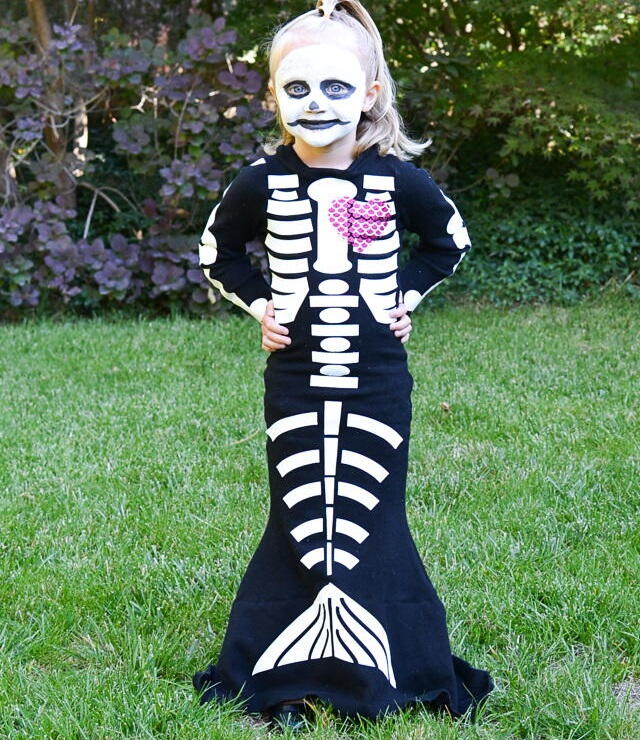 DIY Skeleton Mermaid Costume | AllFreeSewing.com