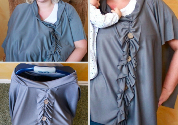 Stylish Nursing Cover Tutorial - collage