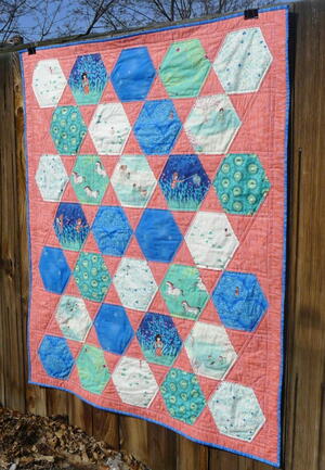 Giant Hexies Quilt Pattern