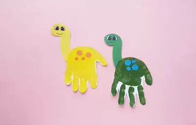 Dinosaur Handprint Craft