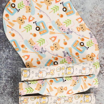 Curved Baby Burp Cloth Pattern