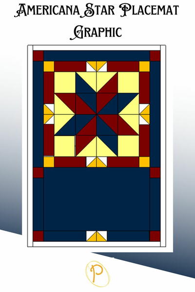 Americana Star Placemat Quilt Pattern