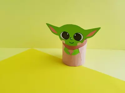 Toilet Paper Roll Baby Yoda