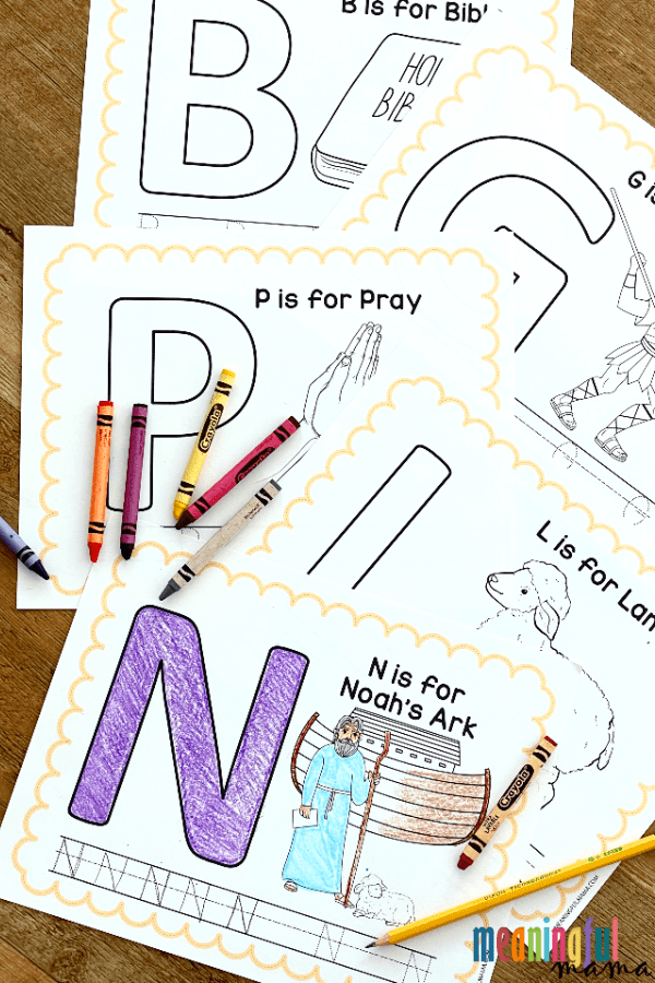 Bible Alphabet Coloring Pages | FaveCrafts.com