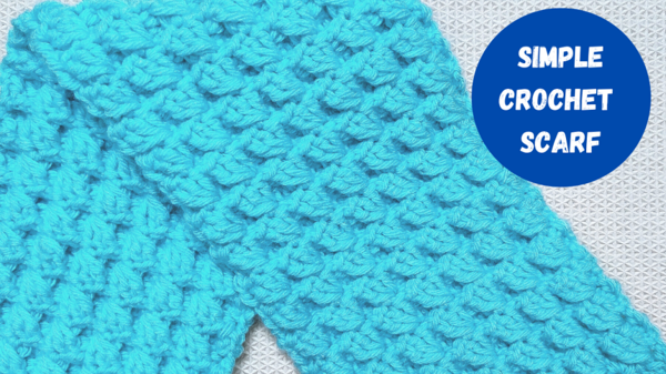 Learn How To Make A Simple Crochet Scarf