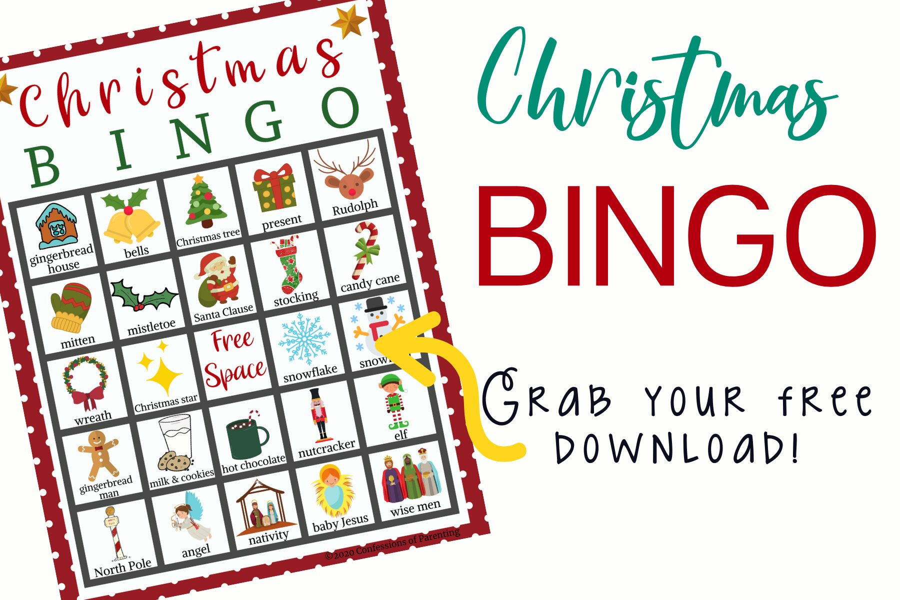 Christmas Bingo Free Printable