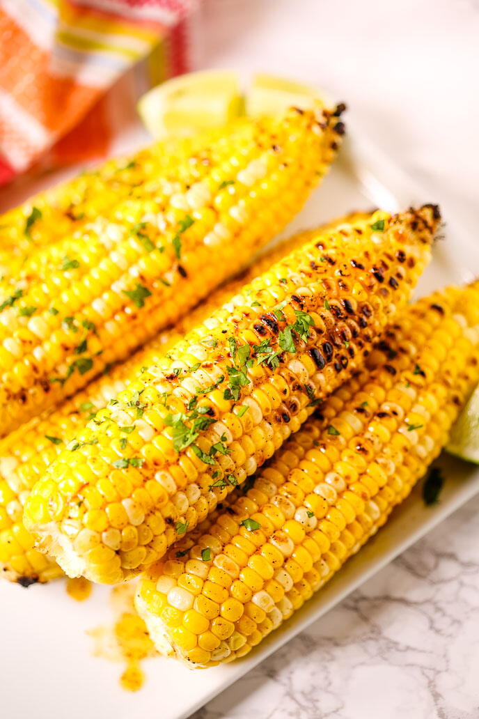 Chili Lime Grilled Corn | RecipeLion.com