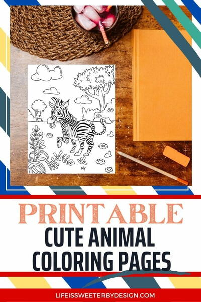 Cute Animals Coloring Pages (free!)