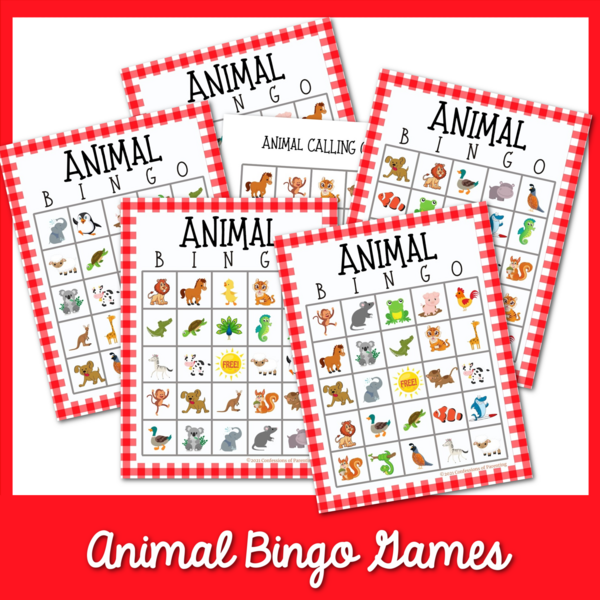Free Animal Bingo Game For Kids