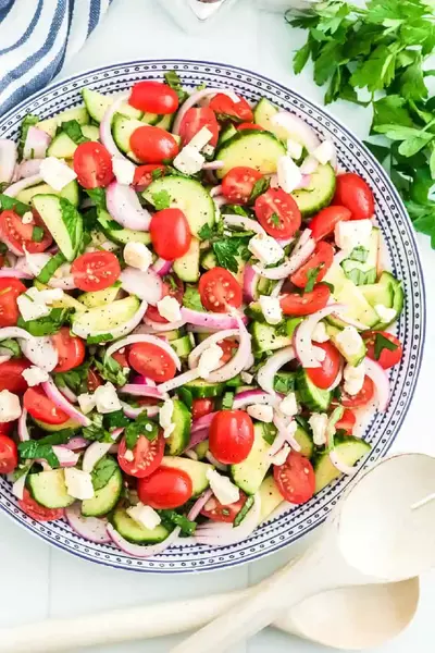 Mediterranean Cucumber Tomato Salad