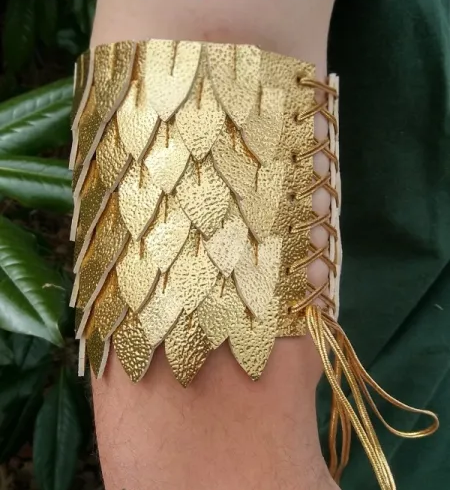 DIY Dragon Scale Arm Cuff