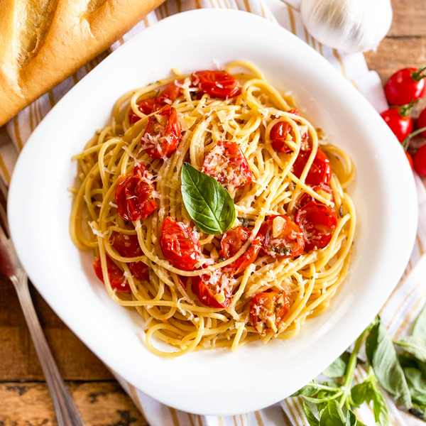 Cherry Tomato & Garlic Pasta | The Most Flavorful 20 Minute Recipe