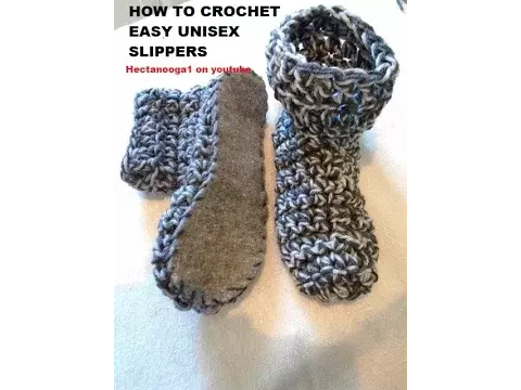 Easy Unisex Crochet Slippers