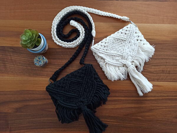 Macrame Crossbody Bag