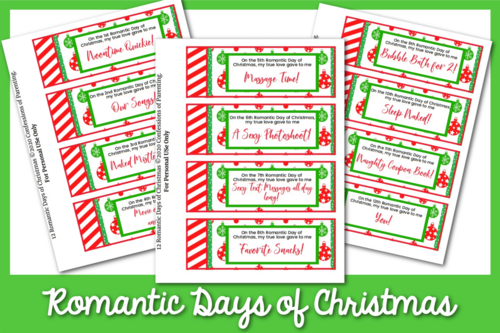 12 Romantic Days Of Christmas Coupons