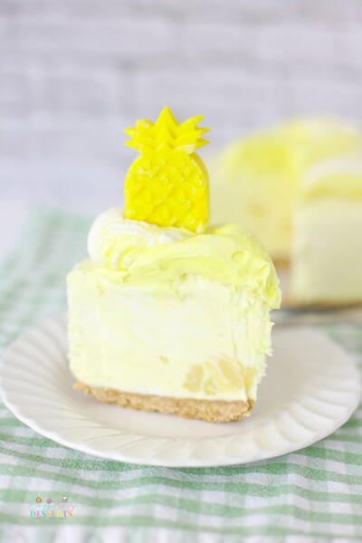 No Bake Pineapple Whip Cheesecake