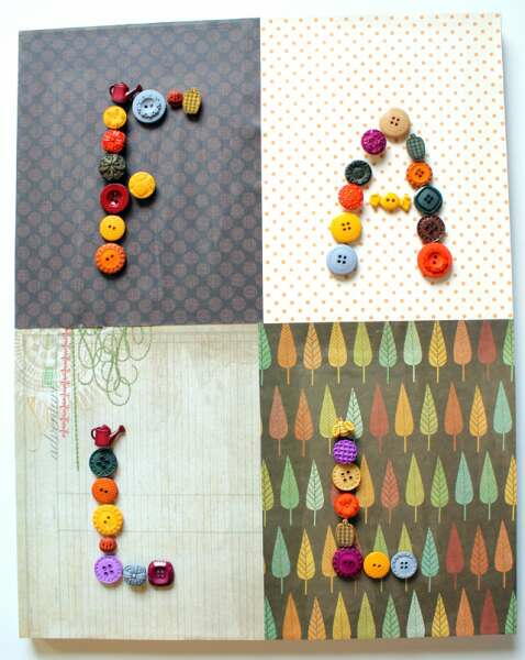 Button Wall Art For Fall