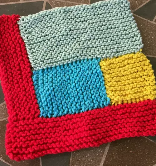 Log Cabin Dishcloth