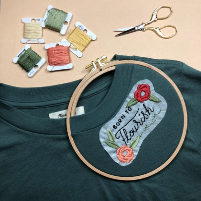 How to Hand Embroider a Shirt
