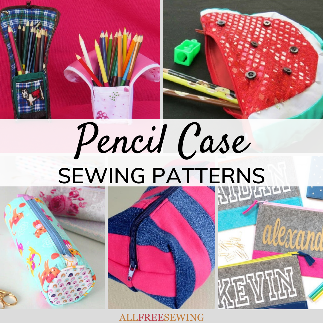 How to sew a Scrappy Stationery Pouch, Pencil Case Tutorial
