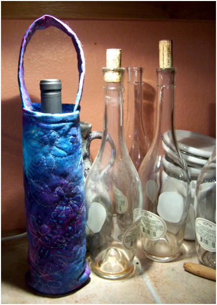 Fat Quarter Wine Bottle Holder