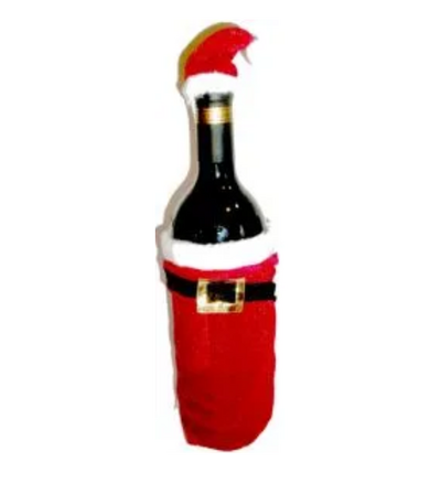 Santa Bottle Cover | AllFreeSewing.com