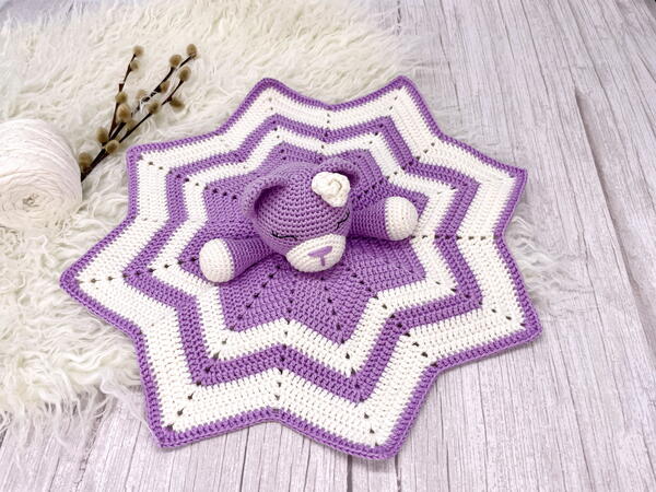 Free Amigurumi Crochet Bear Lovey Pattern