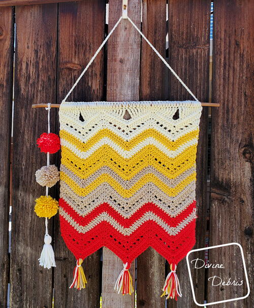 Colorful Chevrons Wall Hanging