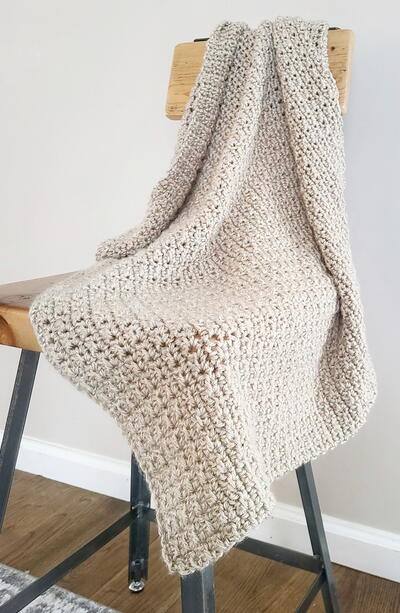 Beautiful EASY Tunisian crochet throw pattern: Lilly Blanket [step by step  tutorial] 