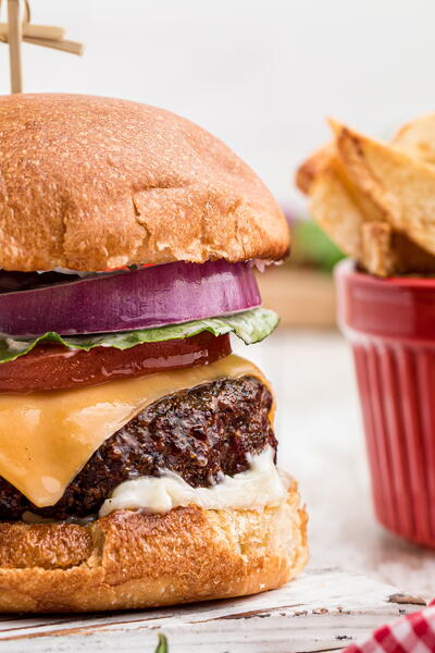 Grilled Venison Burger