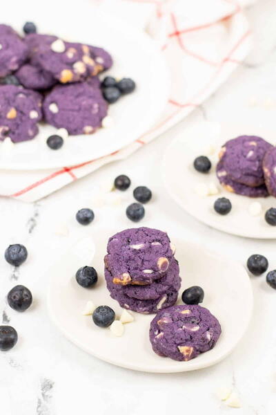 Blueberry White Chocolate Cookies