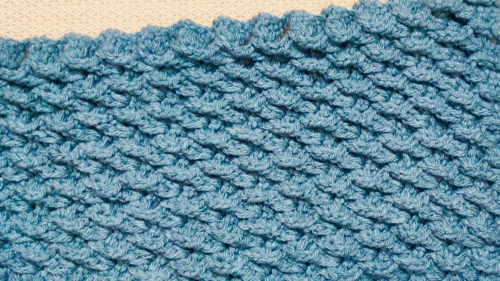 Tide Texture Easy Crochet Blanket Pattern