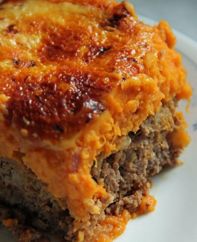 Meatloaf and Sweet Potato Casserole