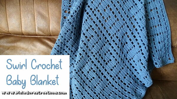Swirl Crochet Baby Blanket 