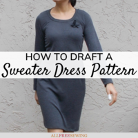 How to Draft a Pattern: Sweater Dress