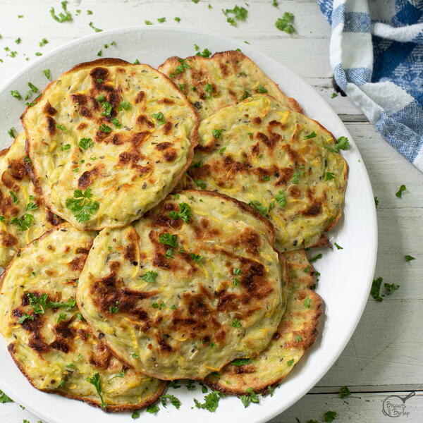 Yellow Squash Fritters (oven Baked)